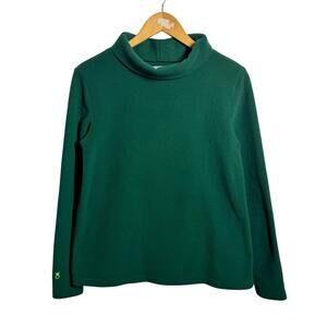Dudley Stephens Vello Fleece Park Slope Turtleneck Women S Emerald Green Holiday